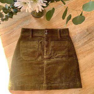 Madewell Corduroy A-Line Miniskirt